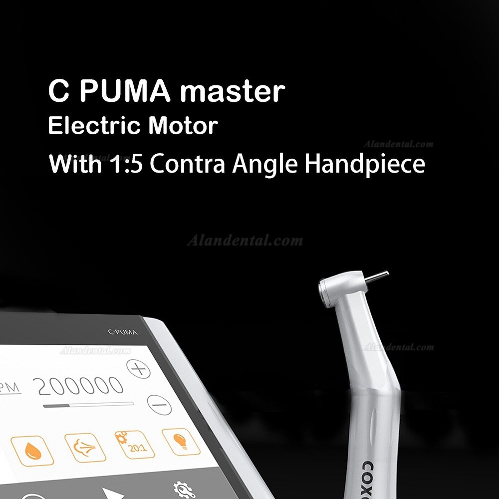 COXO C-PUMA Master Dental Motor Kit (with 1:5 Contra Angle + 6:1 Endo Handpiece)